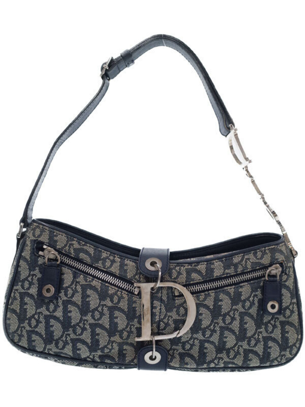 Christian Dior Dior Navy Blue Trotter shoulder bag John Galliano